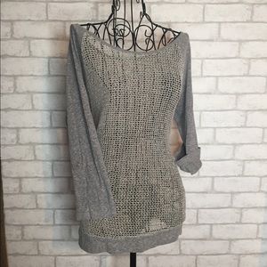 Maurice’s 3/4 Sleeve knit “chain” shirt size L